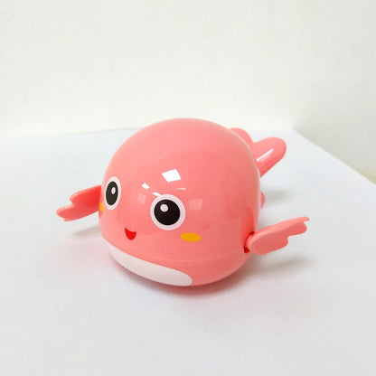 Baby Bath Swimming Duck Toy | Wind-Up Floating Bath Toy for Toddlers & Kids, Yellow Duck Bath Toy with Chain for Kids