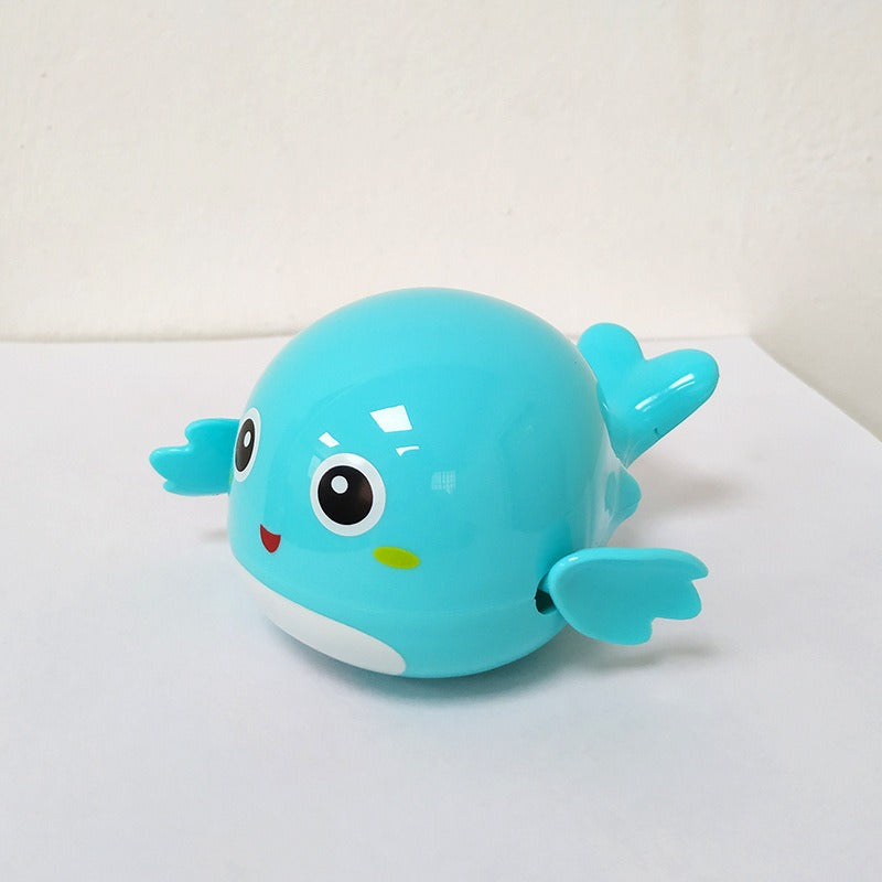 Baby Bath Swimming Duck Toy | Wind-Up Floating Bath Toy for Toddlers & Kids, Yellow Duck Bath Toy with Chain for Kids